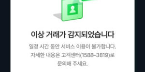 네이버페이 이상거래 해결방법